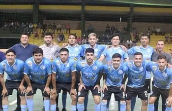 Equipo de AJBL de Caacupé, finalista del Nacional de Clubes Campeones del Interior de fútbol de salón.
