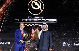 Roberto Mancini ganó el Globe Soccer Awards 2021 al mejor técnico del año. Ahora es candidato al premio de la FIFA.