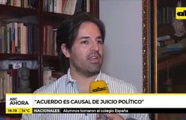 Acuerdo Eletrobras - Itaipú "es causal de juicio político"