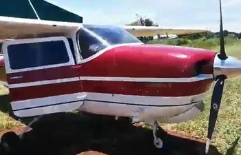 Amambay: incautan aeronave utilizada supuestamente para el narcotráfico.