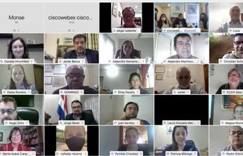 Videoconferencia para celebrar el Día del Investigador Paraguayo.