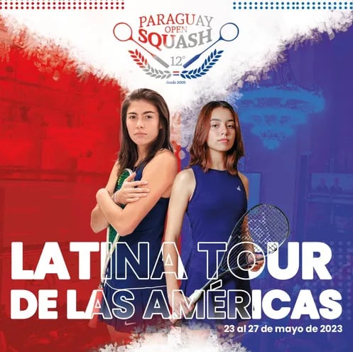 Las paraguayas Luján María Inés Palacios (29/5/2000) y Fiorella Goritzia Gatti Schmidt (6/11/2007), listas para el Paraguay Open.