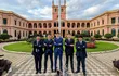 El equipo de jóvenes estudiantes que representará a Paraguay en Singapur durante una competencia mundial de robótica.