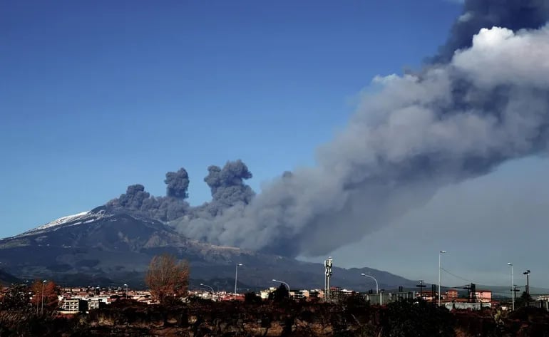 Imagen del volcán Etna, publicada en el diario español As.
