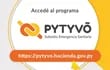 Flyer informativo del programa Pytyvõ.