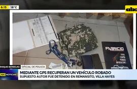 Mediante GPS recuperan un vehículo robado