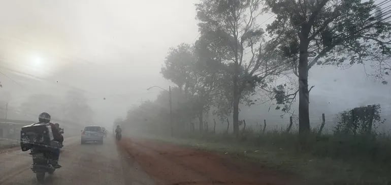 La Dirección de Meteorología anuncia neblinas puntuales en Alto Paraná.