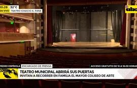 Teatro Municipal abre sus puertas para visitas durante el feriado