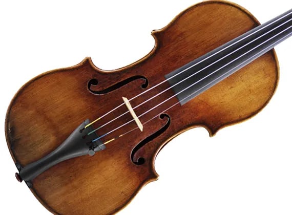 Un violín Stradivarius de la Orquesta de Cámara de Australia, construido entre 1728 y 1729 conocido como el "Belgiorno".