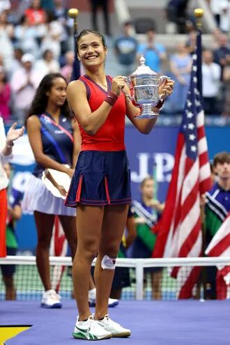 Emma Raducanu, campeona del US Open 2021 (AFP).