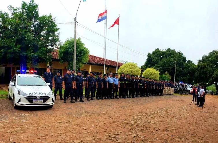 La Policía de Guairá presentó el operativo de seguridad por fin de año denominado "Tenonderá".