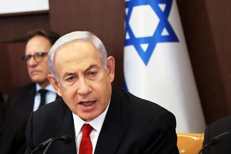 Imagen del primer ministro israelí Benjamín Netanyahu