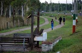 Ciclovía el lugar más utilizado por los pobladores para realizar caminata y ejercicio al aire libre esta abandonada