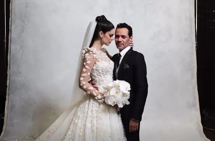 Imágenes de la sesión de fotos de la boda de Nadia Ferreira y Marc Anthony.