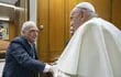 El cineasta estadounidense Martin Scorsese durante su reunión con el papa Francisco en el Vaticano.
