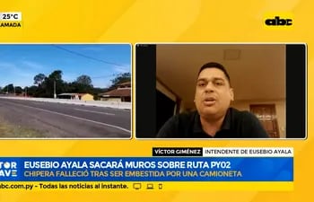Eusebio Ayala sacará muros sobre ruta PY02