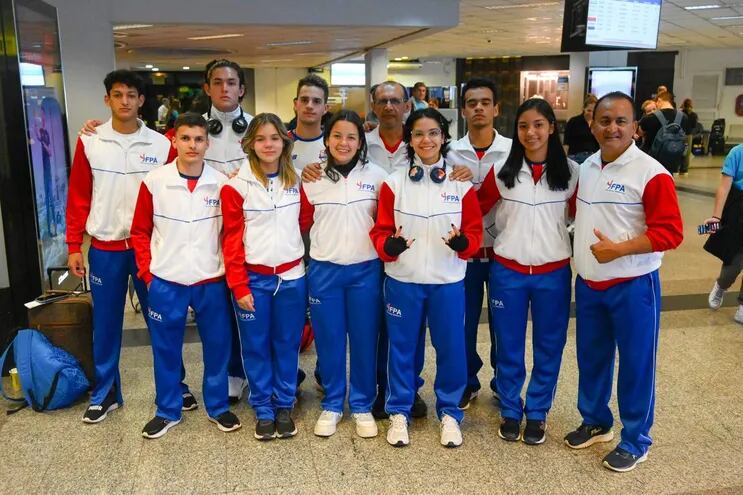 La delegación paraguaya que nos representará en el Sudamericano U20, que se  celebra  en Bogotá.