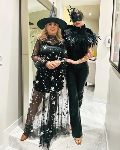 ¡Preciosas en Halloween! Ludy y Nadia Ferreira derrocharon belleza la noche del 31 de octubre en Miami.