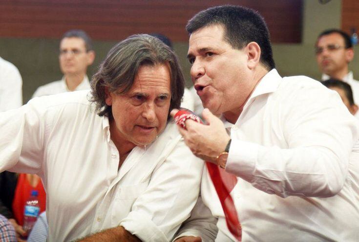José Ortiz y Horacio Cartes.
