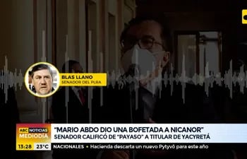 Blas Llano dice que Nicanor Duarte es un "payaso"