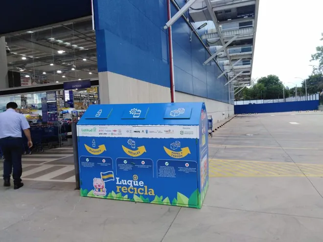 "Ecopunto de reciclaje en la ciudad de Luque"