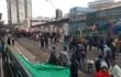 Manifestantes tomaron las calles del microcentro de Asunción