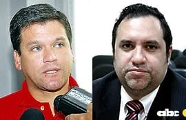 Édgar Walko Araújo, exintendente de Yuty, y el fiscal Luis Piñánez.