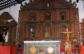 El histórico retablo de Atyrá.