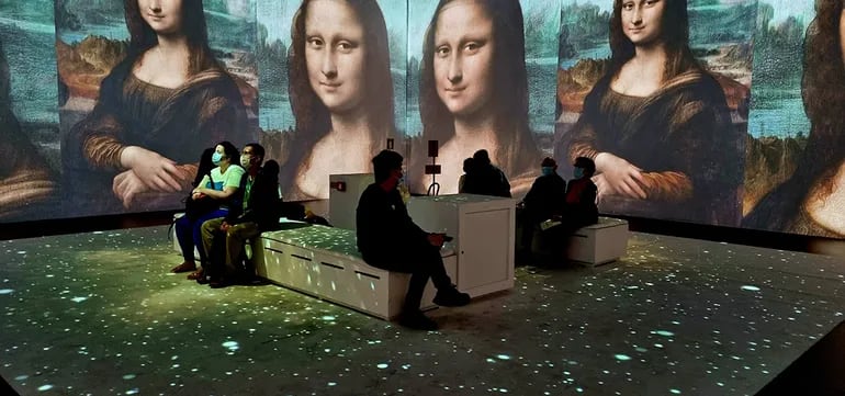 La muestra "Da Vinci, Il Genio" ofrecerá un recorrido inmersivo en 360° por las principales obras del artista Leonardo Da Vinci como La Gioconda.