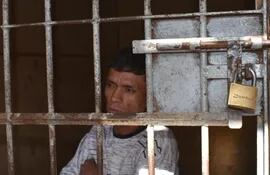 Jorge Damián Villamayor Colmán, reo fugado que fue recapturado hoy.