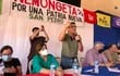 Ermo Rodriguez (PPP), durante el encuentro Ñemongueta Guasu, realizado en Cruce Liberación, San Pedro