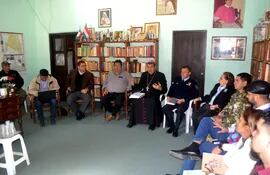 Reunión interinstitucional en el Alto Paraguay, realizado en la sede del obispado en Fuerte Olimpo.
