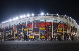 El estadio 974 durante el Mundial de la FIFA en Qatar.