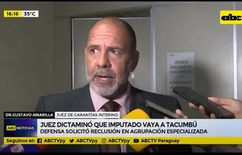 Gustavo Amarilla, juez penal de garantías.