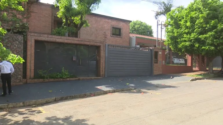 Casa del empresario Mauricio Schuartzman, asesinado en el barrio Jara de Asunción el pasado 13 de septiembre.
