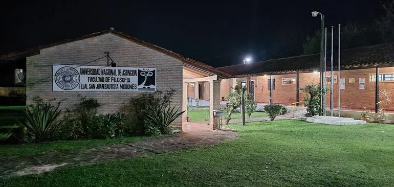 Sede de la Facultad de Filosofía de la Universidad Nacional de Asunción, filial San Juan Bautista, Misiones.