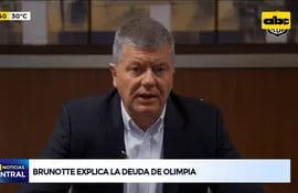 Miguel Brunotte, el balance y la millonaria deuda del club Olimpia