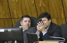 El presidente de Diputados, Pedro Alliana (i) convocó a sesión extraordinaria para hoy para tratar algunos de los puntos pendientes de la sesión pasada que quedó sin quórum.