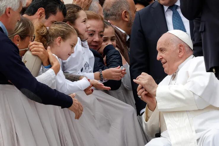 El papa Francisco lideró hoy la audiencia general de cada miércoles en el Vaticano.