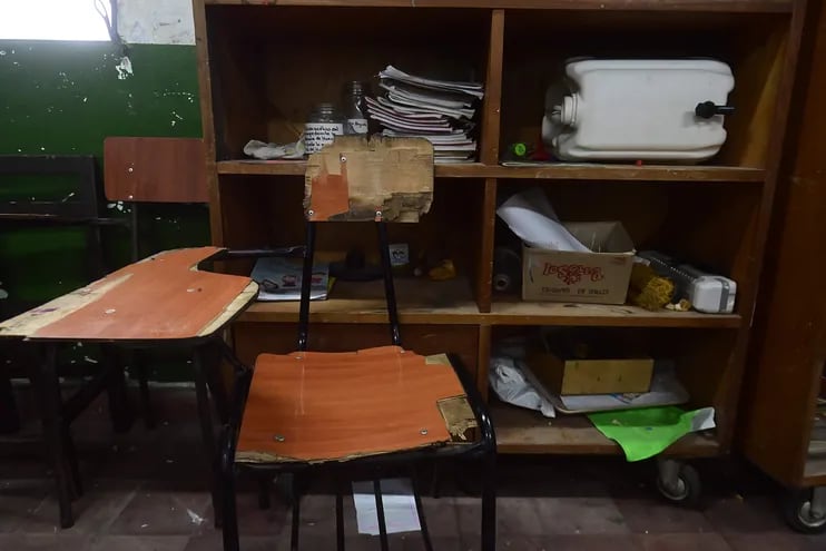 El mobiliario en mal estado es uno de los problemas urgentes en las escuelas públicas de Asunción.